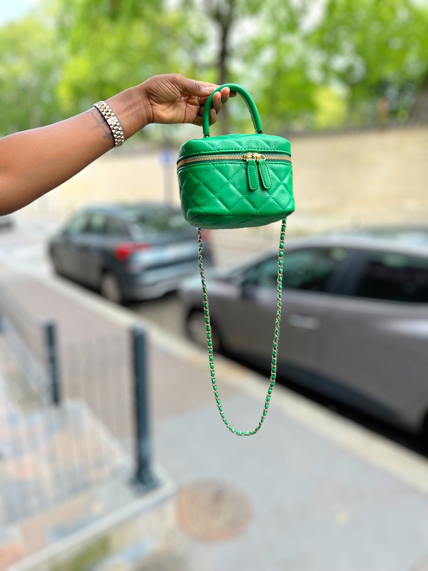 sac mini boîte vert