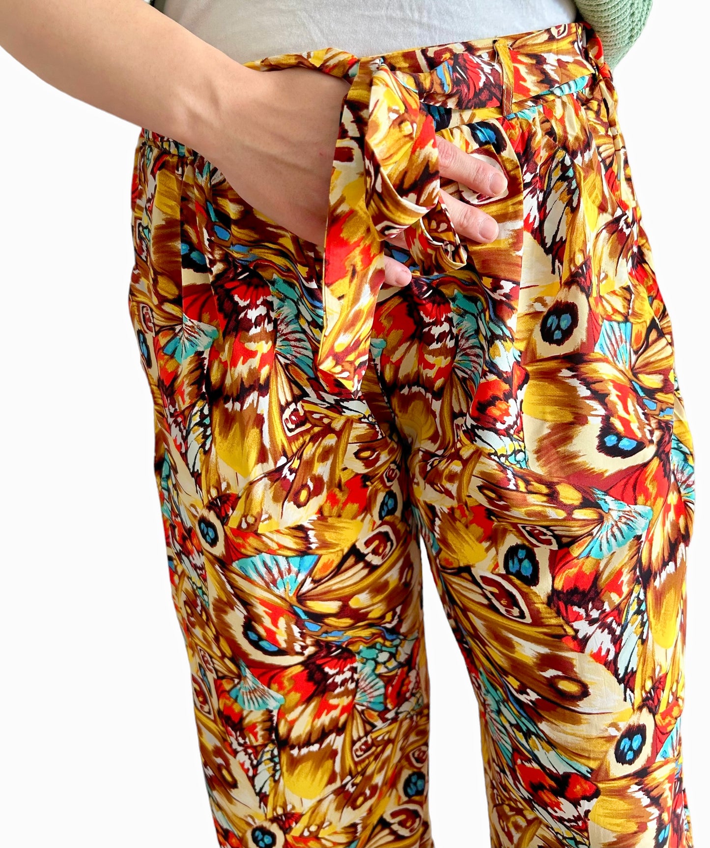 Pantalon à motifs