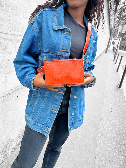 Sac  Orange à bandoulière