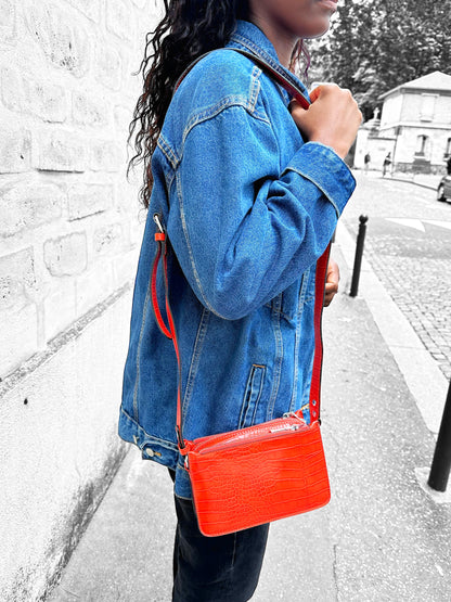 Sac  Orange à bandoulière