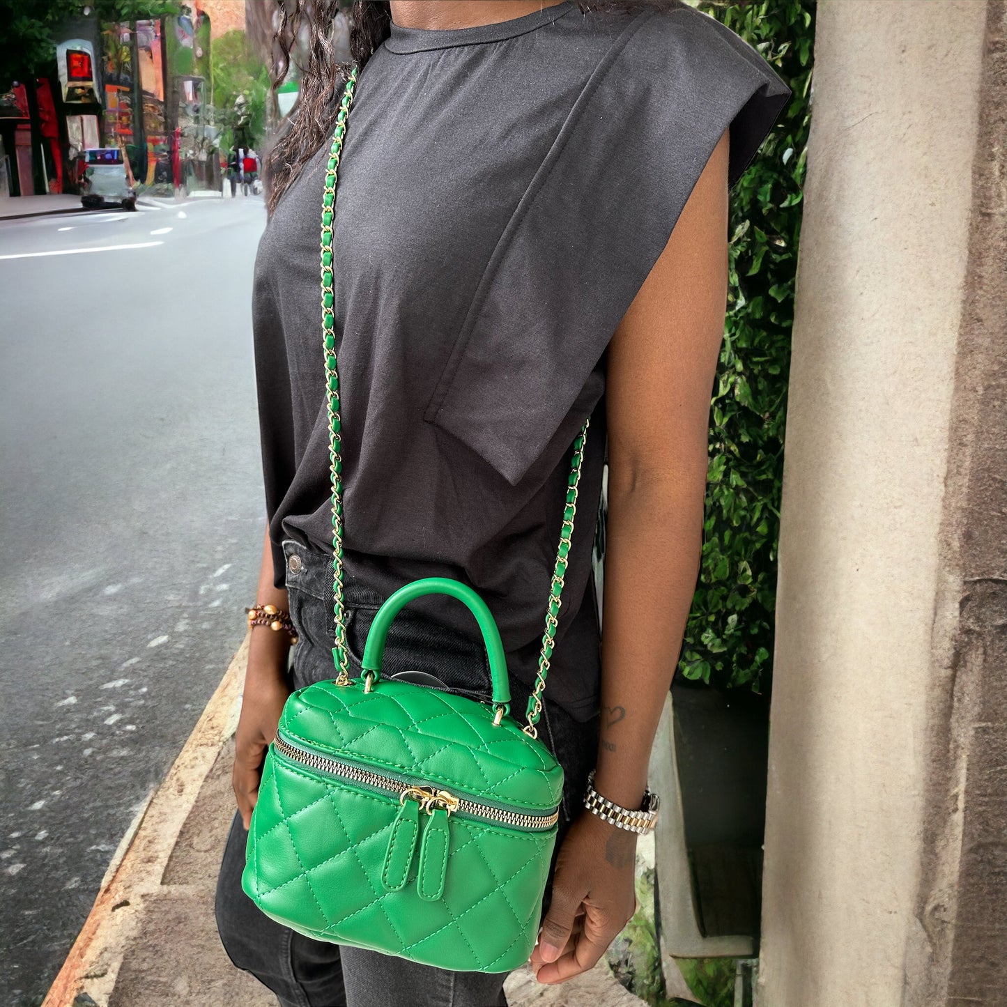 sac mini boîte vert